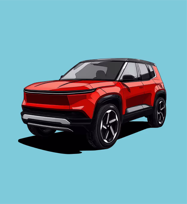 An illustration of a car